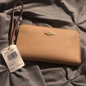 Coach phone case wristlet